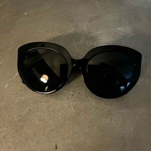 Jimmy Choo Glossy Black Sunglasses